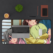 Load image into Gallery viewer, Clannad Nagisa Furukawa, Tomoyo Sakagami Mouse Pad (Desk Mat) With Laptop
