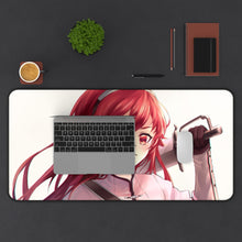 Load image into Gallery viewer, Mushoku Tensei: Jobless Reincarnation Eris Boreas Greyrat Mouse Pad (Desk Mat) With Laptop
