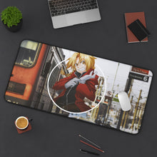 Load image into Gallery viewer, Edward Elric Mouse Pad (Desk Mat) On Desk
