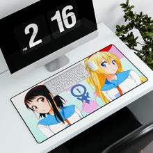 Load image into Gallery viewer, Nisekoi Chitoge Kirisaki, Kosaki Onodera Mouse Pad (Desk Mat) With Laptop
