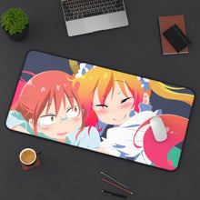 Load image into Gallery viewer, Miss Kobayashi&#39;s Dragon Maid Kobayashi, Kobayashi San Chi No Maid Dragon, Tohru Mouse Pad (Desk Mat) On Desk
