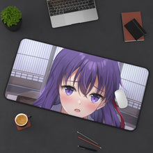 Load image into Gallery viewer, Sakura Matou Mouse Pad (Desk Mat) On Desk
