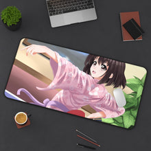 Load image into Gallery viewer, Megumi Katō Mouse Pad (Desk Mat) On Desk
