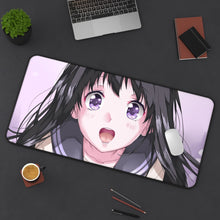 Load image into Gallery viewer, Eru Chitanda Face Mouse Pad (Desk Mat) On Desk
