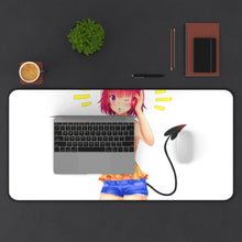 Load image into Gallery viewer, Momo Belia Deviluke Mouse Pad (Desk Mat) With Laptop
