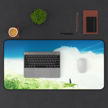 Load image into Gallery viewer, Standing where lush green land meets a cloudy sky Mouse Pad (Desk Mat) With Laptop
