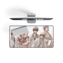 Load image into Gallery viewer, Gintama Gintoki Sakata, Kagura, Shimura Shinpachi, Toushirou Hijikata, Okita Sougo Mouse Pad (Desk Mat) On Desk
