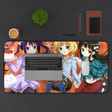 Load image into Gallery viewer, Is The Order A Rabbit? Mouse Pad (Desk Mat) With Laptop
