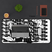 Load image into Gallery viewer, Fairy Tail Natsu Dragneel, Lucy Heartfilia Mouse Pad (Desk Mat) With Laptop
