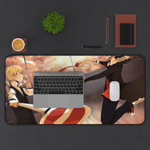 Load image into Gallery viewer, Durarara!! Izaya Orihara, Shizuo Heiwajima Mouse Pad (Desk Mat) With Laptop
