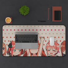 Load image into Gallery viewer, The Quintessential Quintuplets Itsuki Nakano, Nino Nakano, Yotsuba Nakano, Ichika Nakano Mouse Pad (Desk Mat) With Laptop
