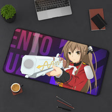 Load image into Gallery viewer, Isuzu Sento Aiming a Gun Mouse Pad (Desk Mat) On Desk
