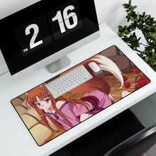 Load image into Gallery viewer, Spice and Wolf Mouse Pad (Desk Mat) With Laptop
