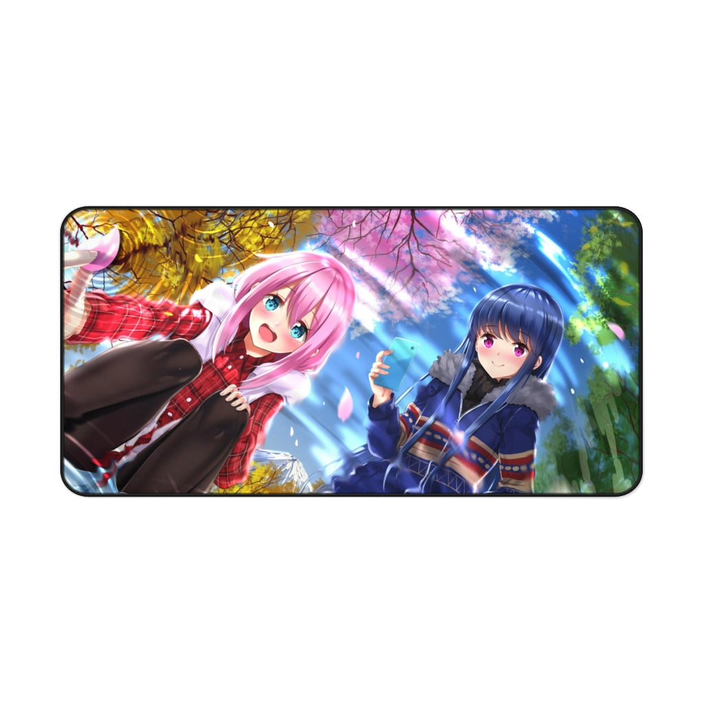Laid-Back Camp by Mouse Pad (Desk Mat)