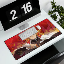 Load image into Gallery viewer, Kyojuro Rengoku, Kimetsu no Yaiba, Mouse Pad (Desk Mat)
