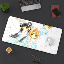 Load image into Gallery viewer, Cardcaptor Sakura Sakura Kinomoto, Meiling Li Mouse Pad (Desk Mat) On Desk
