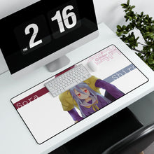 Load image into Gallery viewer, Sora and Shiro Mouse Pad (Desk Mat) With Laptop
