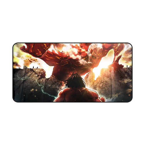 Colossal titan vs Eren Titan Mouse Pad (Desk Mat)