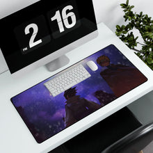 Load image into Gallery viewer, Naruto and Sasuke Mouse Pad (Desk Mat) With Laptop
