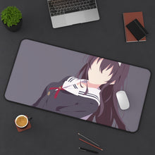 Load image into Gallery viewer, Saekano: How To Raise A Boring Girlfriend Mouse Pad (Desk Mat) On Desk
