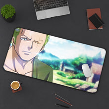 Load image into Gallery viewer, One Piece Roronoa Zoro Mouse Pad (Desk Mat) On Desk
