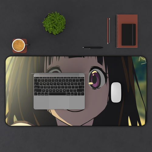 Chitanda Eru Mouse Pad (Desk Mat) With Laptop