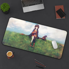 Load image into Gallery viewer, Megumin and Chomusuke Mouse Pad (Desk Mat) On Desk
