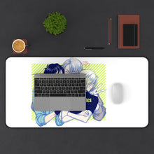 Load image into Gallery viewer, Yuri!!! On Ice Victor Nikiforov, Yuri Plisetsky, Yuuri Katsuki Mouse Pad (Desk Mat) With Laptop
