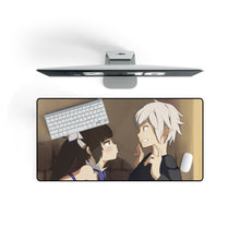 Load image into Gallery viewer, Is It Wrong to Try to Pick Up Girls in a Dungeon? Bell Cranel, Hestia Mouse Pad (Desk Mat) On Desk
