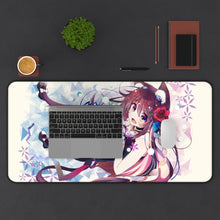 Load image into Gallery viewer, Cat Ears RULE Mouse Pad (Desk Mat) With Laptop

