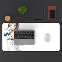 Load image into Gallery viewer, Nagi No Asukara Mouse Pad (Desk Mat) With Laptop
