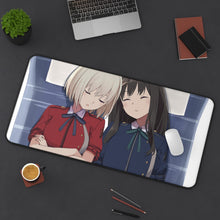 Load image into Gallery viewer, Lycoris Recoil Takina Inoue, Chisato Nishikigi Mouse Pad (Desk Mat) On Desk
