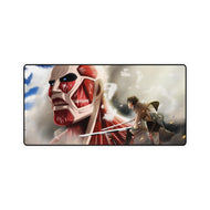 Eren VS Colossal Titan Mouse Pad (Desk Mat)