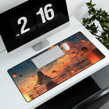 Load image into Gallery viewer, #8.2930, Anime, Girl, Sky Lantern, Sunset, Art, School, Uniform, Student, Mouse Pad (Desk Mat)
