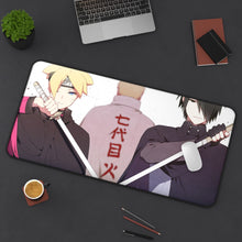 Load image into Gallery viewer, Boruto, Sasuke &amp; Naruto Mouse Pad (Desk Mat) On Desk
