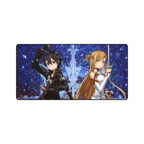Sword Art Online Kazuto Kirigaya, Asuna Yuuki Mouse Pad (Desk Mat)
