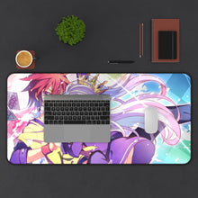 Load image into Gallery viewer, Sora and Shiro Mouse Pad (Desk Mat) With Laptop
