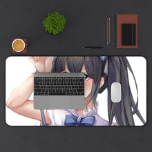 Load image into Gallery viewer, Is It Wrong To Try To Pick Up Girls In A Dungeon? Mouse Pad (Desk Mat) With Laptop
