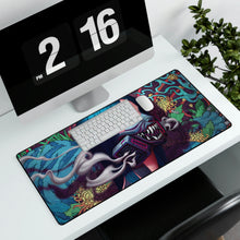 Load image into Gallery viewer, Cyberpunk, Girl, Gas Mask, Smoke, Artistic, Mouse Pad (Desk Mat)
