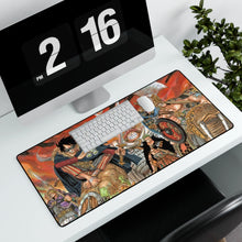 Load image into Gallery viewer, One Piece Monkey D. Luffy, Roronoa Zoro, Sanji, Tony Tony Chopper, Usopp Mouse Pad (Desk Mat) With Laptop
