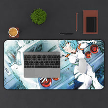 Load image into Gallery viewer, Neon Genesis Evangelion Rei Ayanami Mouse Pad (Desk Mat) With Laptop
