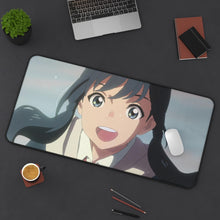 Load image into Gallery viewer, Hina Amano Mouse Pad (Desk Mat) On Desk
