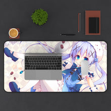Load image into Gallery viewer, Is The Order A Rabbit? Mouse Pad (Desk Mat) With Laptop
