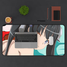 Load image into Gallery viewer, Is It Wrong To Try To Pick Up Girls In A Dungeon? Mouse Pad (Desk Mat) With Laptop
