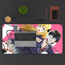 Load image into Gallery viewer, Gamers! Karen Tendou, Keita Amano Mouse Pad (Desk Mat) With Laptop

