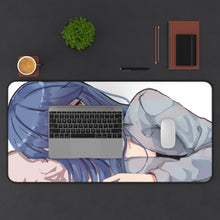 Load image into Gallery viewer, Laid-Back Camp Mouse Pad (Desk Mat) With Laptop
