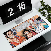 Load image into Gallery viewer, One Piece Monkey D. Luffy Mouse Pad (Desk Mat) With Laptop
