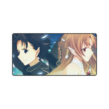 Load image into Gallery viewer, Kirito and Asuna Mouse Pad (Desk Mat)
