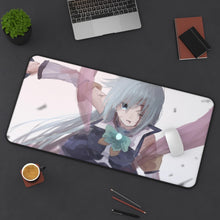 Load image into Gallery viewer, Aqua Mouse Pad (Desk Mat) On Desk
