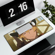 Load image into Gallery viewer, Is It Wrong to Try to Pick Up Girls in a Dungeon? Hermes Mouse Pad (Desk Mat) With Laptop
